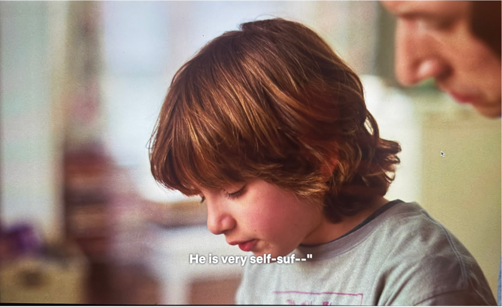 A child with long hair